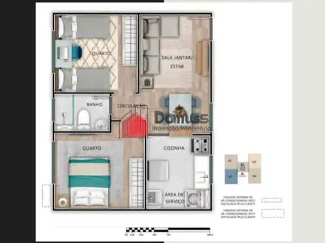 Apartamento à venda, no bairro Jardim Bela Vista em Taubaté