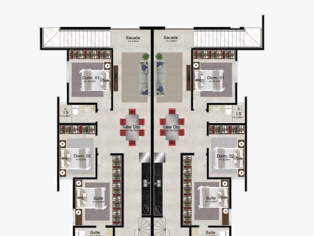 Apartamento 3 quartos e 1 banheiro, à venda, no bairro Cidade Nova em Itajaí