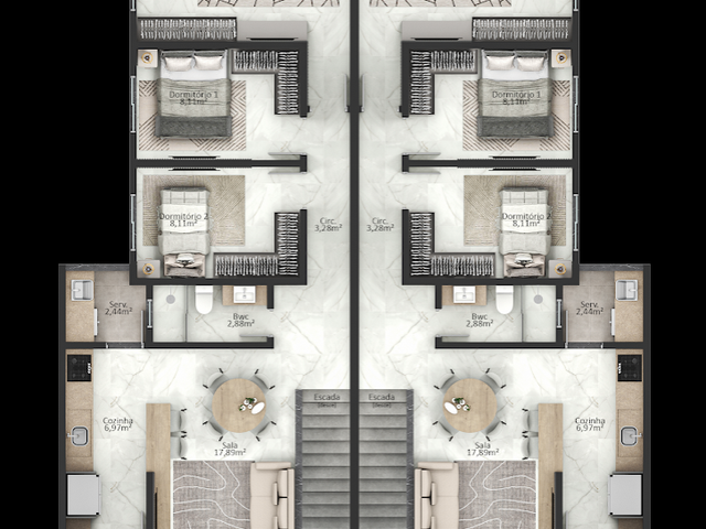 Apartamento 3 quartos e 1 banheiro, à venda, no bairro São João em Itajaí