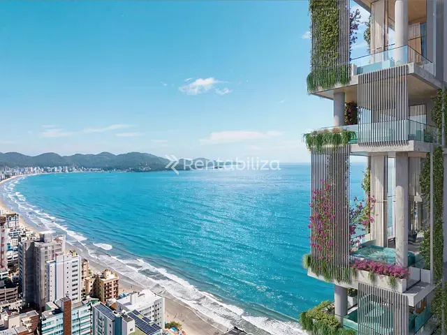 Apartamento com 260m² 4 quartos e 5 banheiros, à venda, no bairro Meia Praia em Itapema