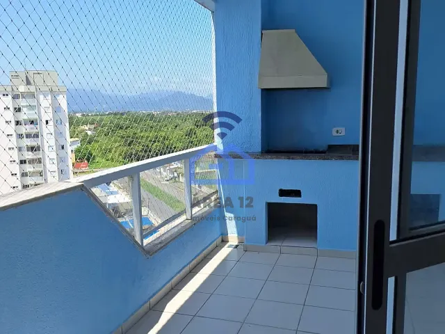 Apartamento com 90m² 3 quartos e 2 banheiros, para alugar, no bairro Parque Balneário Poiares em Caraguatatuba