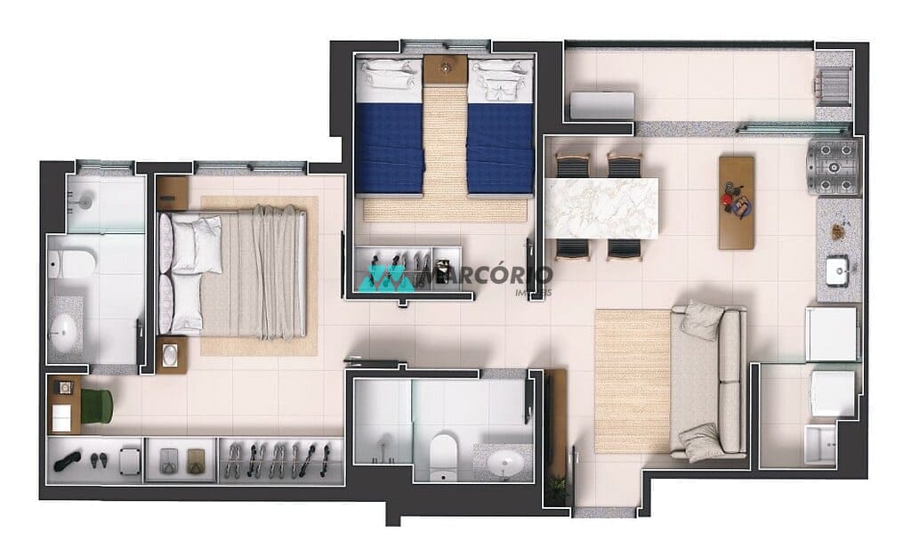 Apartamento à venda com 2 quartos, 60m² - Foto 19