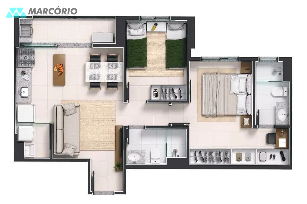Apartamento, 2 quartos, 60 m² - Foto 17