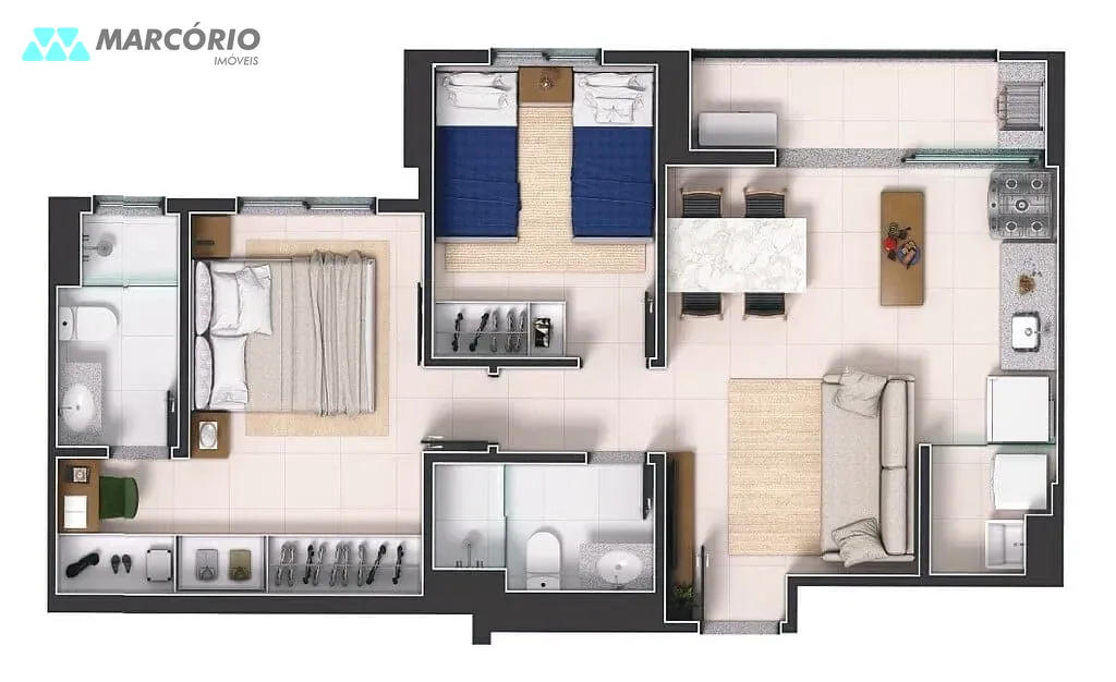 Apartamento, 2 quartos, 60 m² - Foto 19