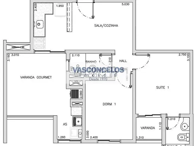 Apartamento com 10m² 2 quartos e 2 banheiros, à venda, no bairro Jardim Oswaldo Cruz em São José Dos Campos