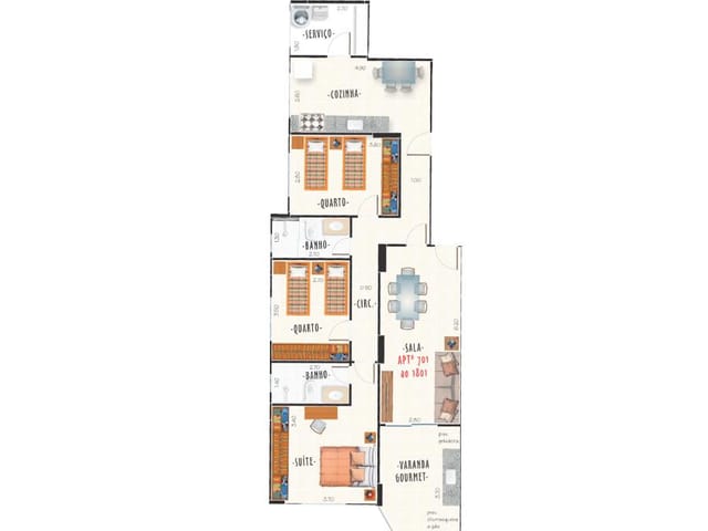 Foto do Apartamento - Apartamento com 3 dormitórios à venda, 104 m² - São Mateus - Juiz de Fora/MG | Res. Imperatriz | ACERVO IMOVEIS LTDA