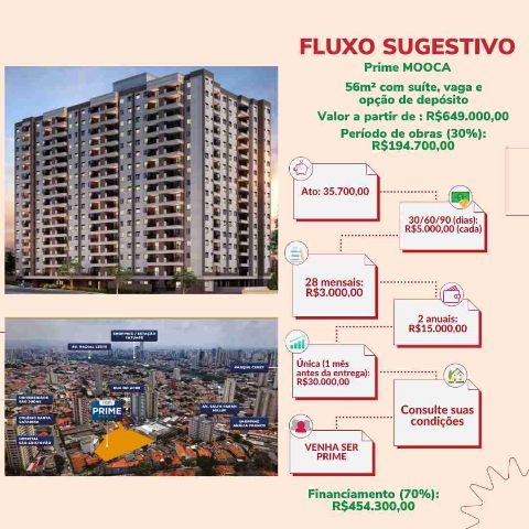 Apartamento 2 quartos e 2 banheiros, à venda, no bairro Quarta Parada em São Paulo