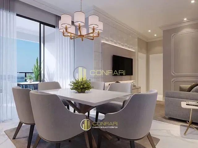 Apartamento com 100m² 2 quartos e 3 banheiros, à venda, no bairro Morretes em Itapema