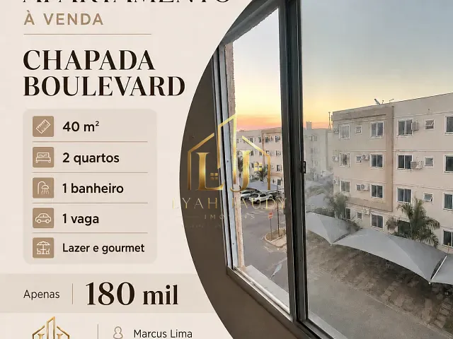 Apartamento com 40m² 2 quartos e 1 banheiro, à venda, no bairro Bela Marina em Cuiabá