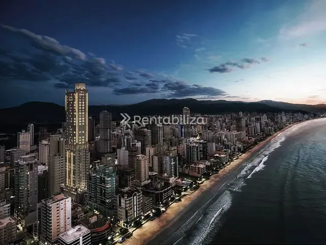 Apartamento com 356m² 4 quartos e 5 banheiros, à venda, no bairro Meia Praia em Itapema