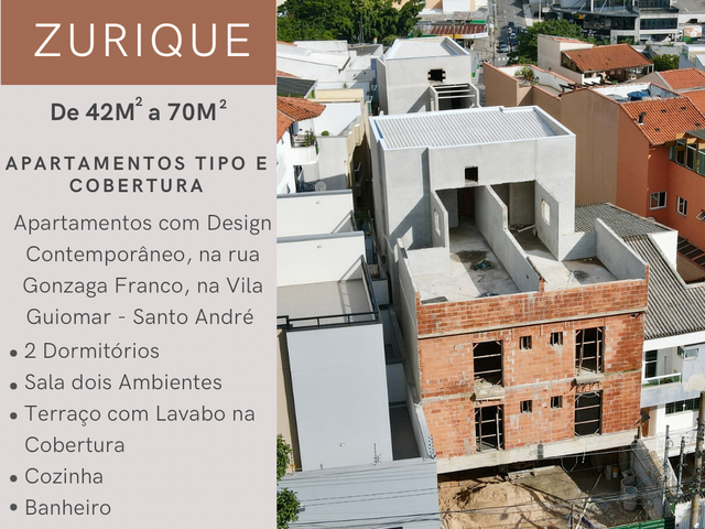 Apartamento 2 quartos e 1 banheiro, à venda, no bairro Vila Principe de Gales em Santo André
