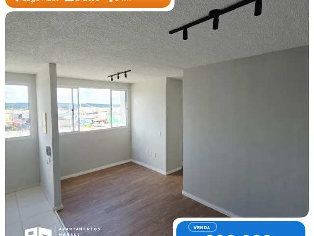 Apartamento com 42m² 2 quartos e 1 banheiro, à venda, no bairro Lago Azul em Manaus