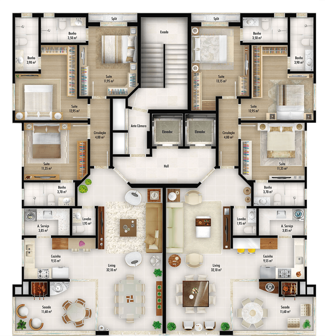 Apartamento, 3 quartos, 126 m² - Foto 31