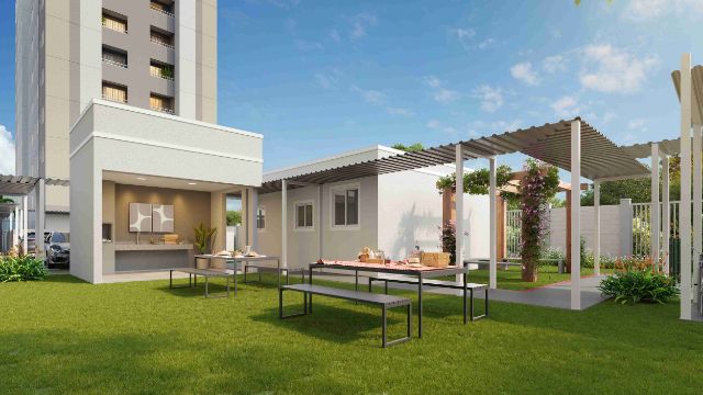 Apartamento 2 quartos e 1 banheiro, à venda, no bairro Jardim Alto São Francisco em Campo Grande