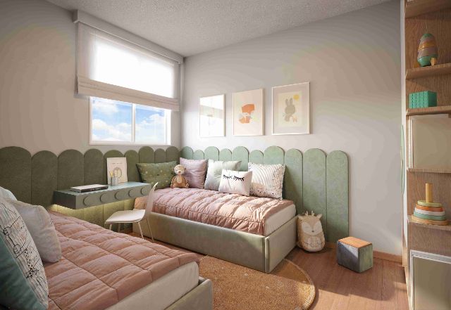 Apartamento 2 quartos e 1 banheiro, à venda, no bairro Jardim Alto São Francisco em Campo Grande