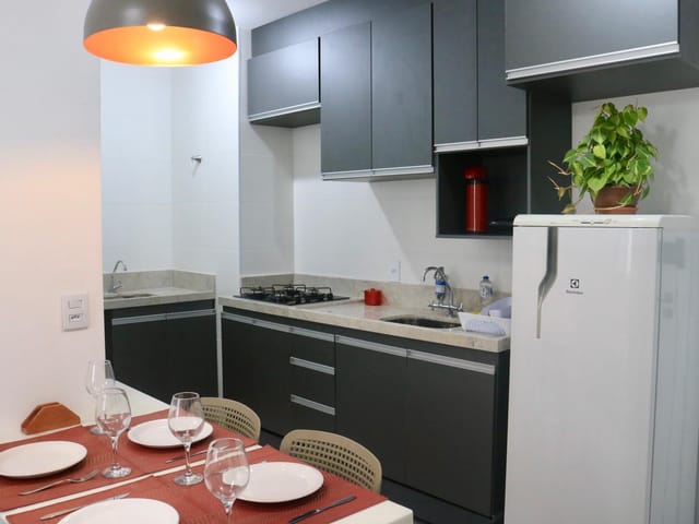 Foto do Apartamento - Apartamento mobiliado à venda, 02 dormitórios, sem vaga, Lazer completo, Santo Amaro, São Paulo, SP | Abba Negócios Imobiliários