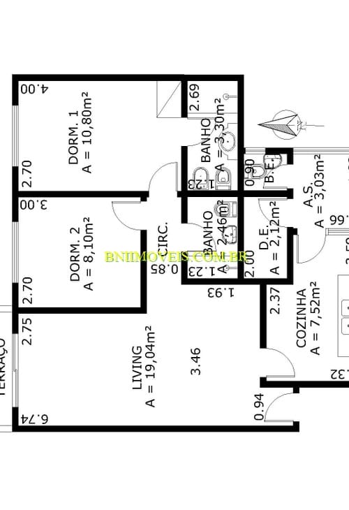 Apartamento, 2 quartos, 80 m² - Foto 8