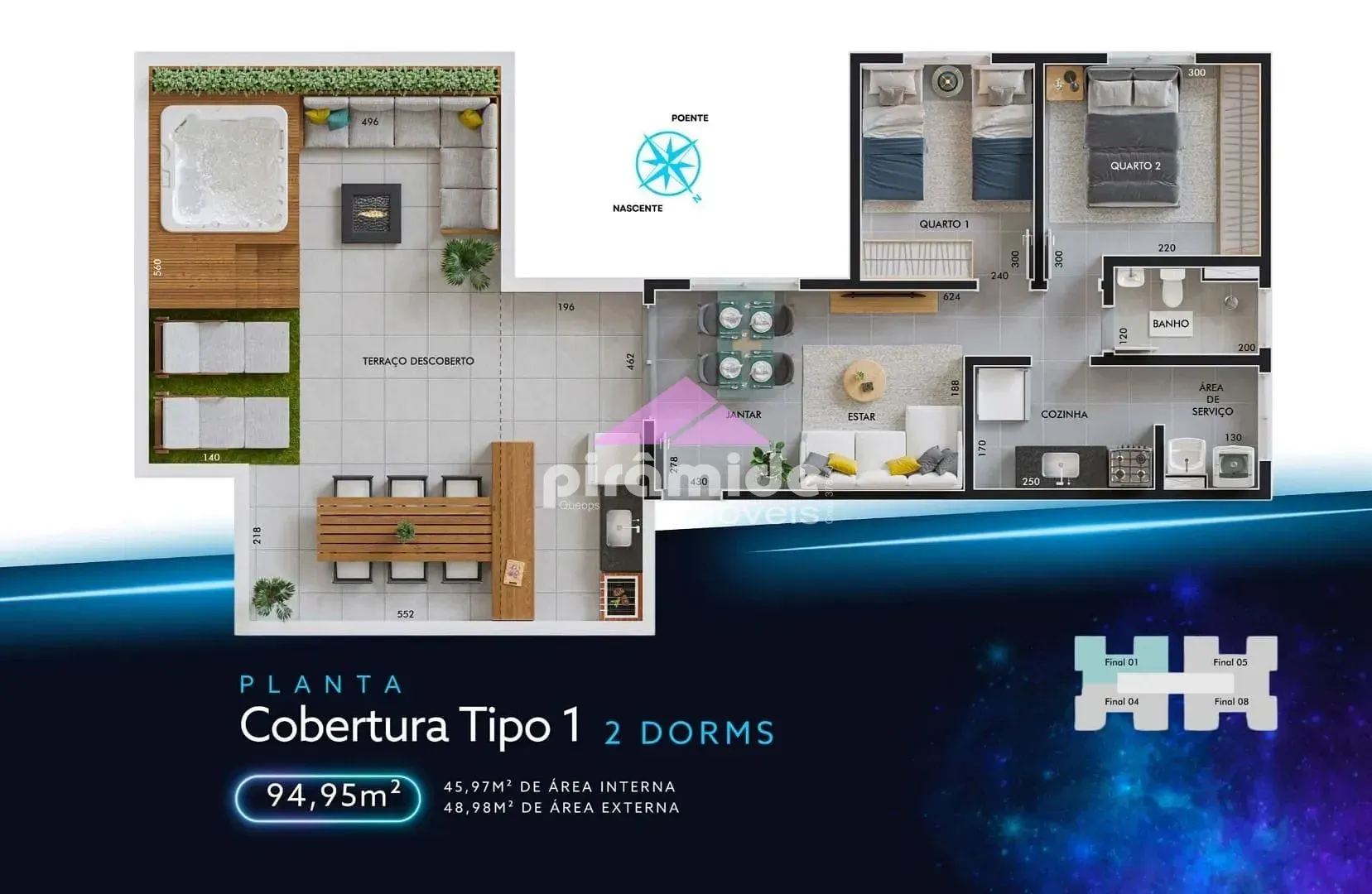 Apartamento, 2 quartos, 94 m² - Foto 2