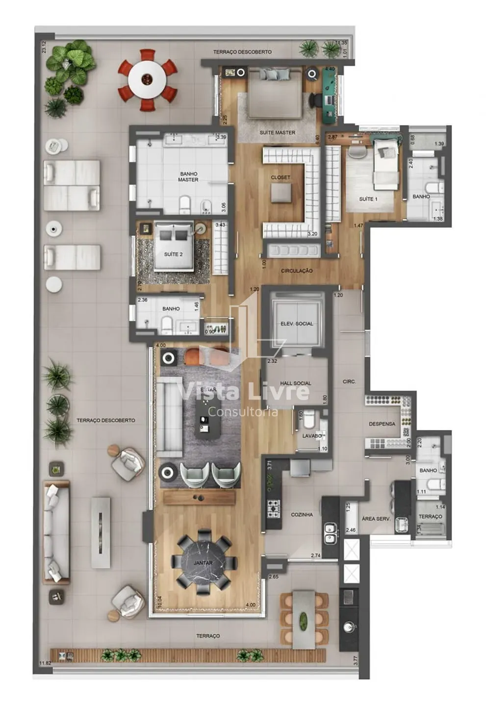 Apartamento, 3 quartos, 315 m² - Foto 25