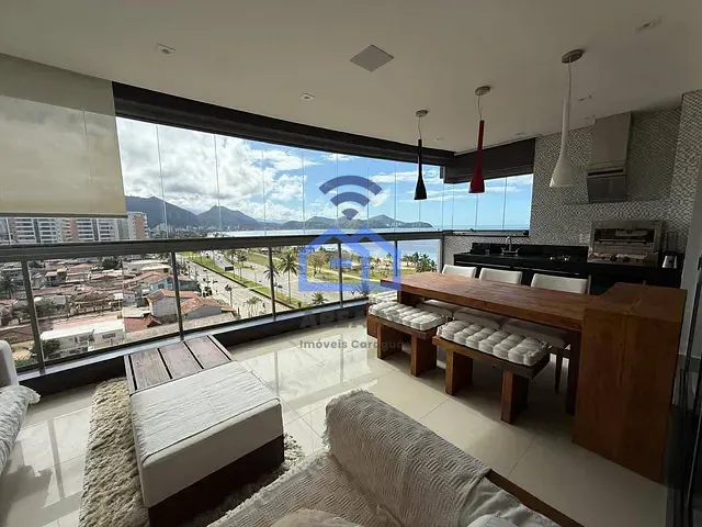 Apartamento com 200m² 2 quartos e 1 banheiro, para alugar, no bairro Indaiá em Caraguatatuba