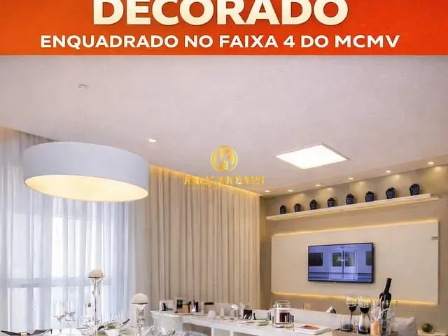 Apartamento com 59m² 2 quartos e 2 banheiros, à venda, no bairro Campestre em Santo André