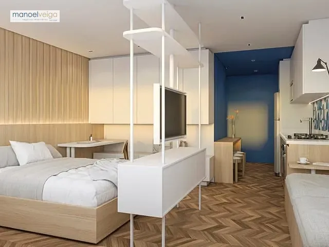 Studio 1 quarto e 1 banheiro, à venda, no bairro Boa Vista em Curitiba