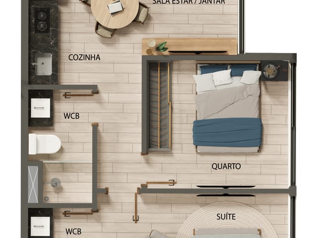Apartamento 1 quarto e 1 banheiro, à venda, no bairro Jardim Oceania em João Pessoa
