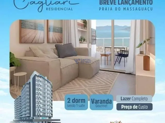 Apartamento 2 quartos e 2 banheiros, à venda, no bairro Massaguaçu em Caraguatatuba