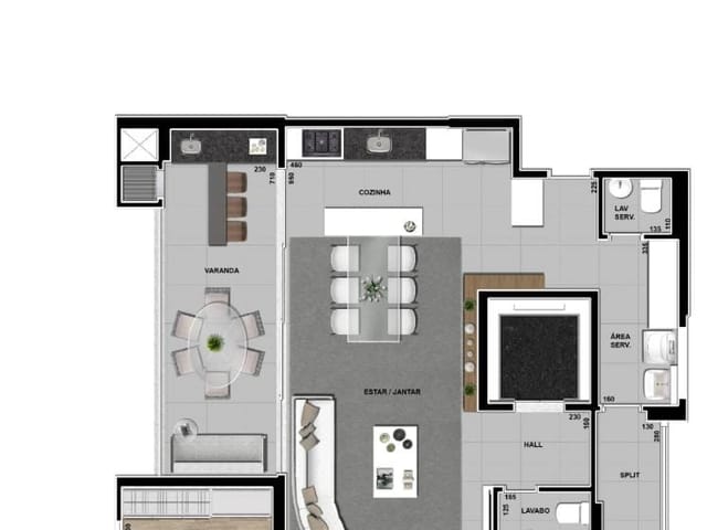 Foto do Apartamento - Ed. Trianon - Lançamento Apartamento à venda com 3 suítes, 2 vagas de garagem por R$ 1.690.000,00 - Gleba Fazenda Palhano, Londrina, PR | Premier Imóveis