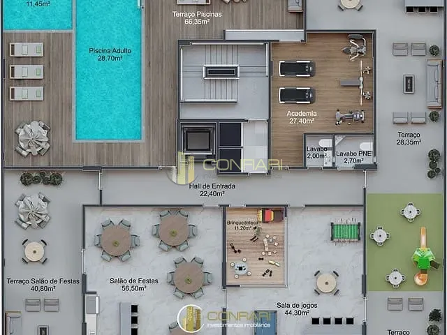 Apartamento com 182m² 3 quartos e 4 banheiros, à venda, no bairro Meia Praia em Itapema