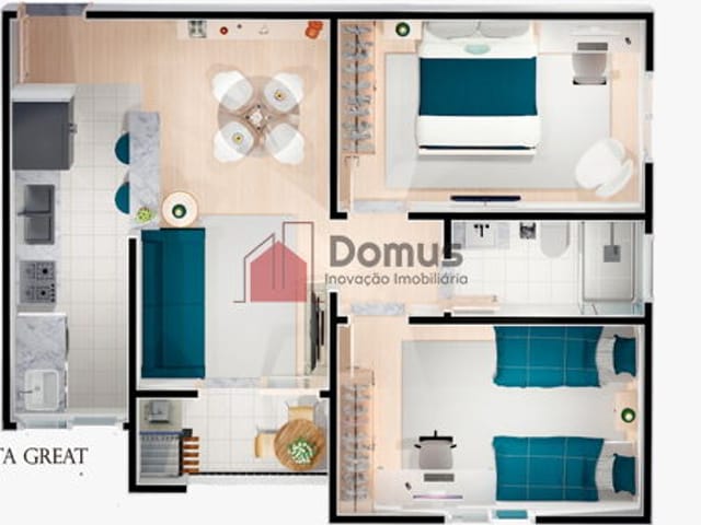 Apartamento à venda, no bairro Nossa Senhora do Perpétuo Socorro em Pindamonhangaba