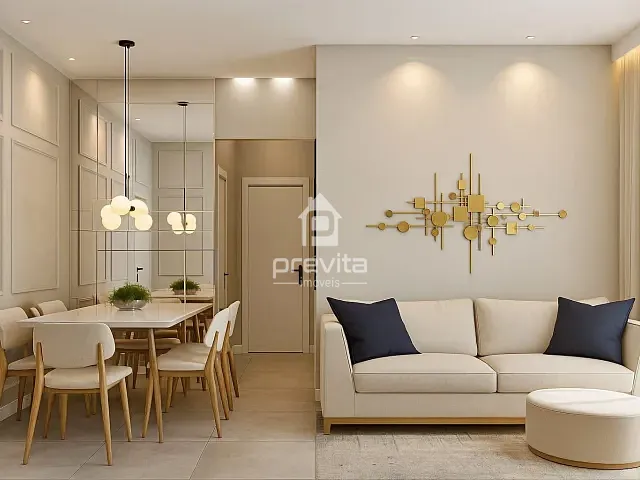 Apartamento com 64m² 2 quartos e 1 banheiro, à venda, no bairro Residencial Portal da Mantiqueira em Taubaté