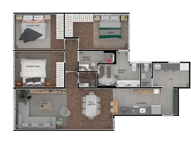 Apartamento 3 quartos e 1 banheiro, à venda, no bairro Cerqueira César em São Paulo