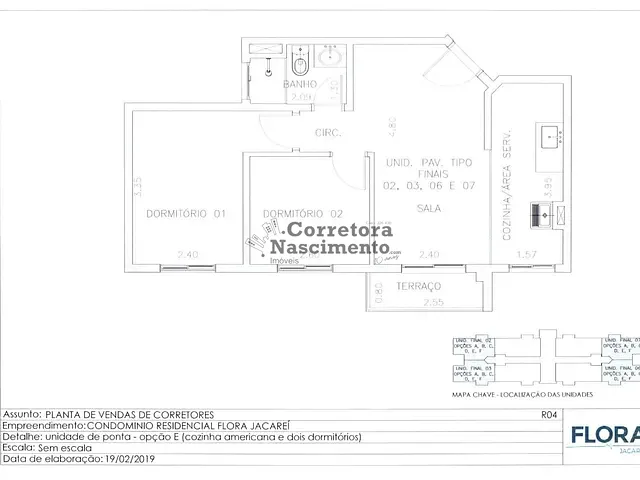 Apartamento com 45m² 2 quartos e 1 banheiro, à venda, no bairro Jardim Santana em Jacareí