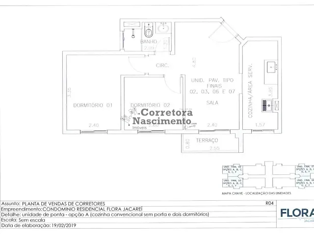 Apartamento com 45m² 2 quartos e 1 banheiro, à venda, no bairro Jardim Santana em Jacareí