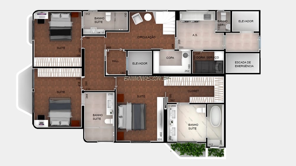 Apartamento, 3 quartos, 268 m² - Foto 71