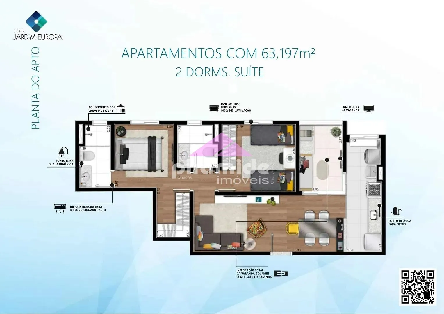 Apartamento, 2 quartos, 63 m² - Foto 4