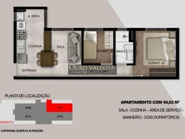 Apartamento 2 quartos e 2 banheiros, à venda, no bairro Parque da Vila Prudente em São Paulo