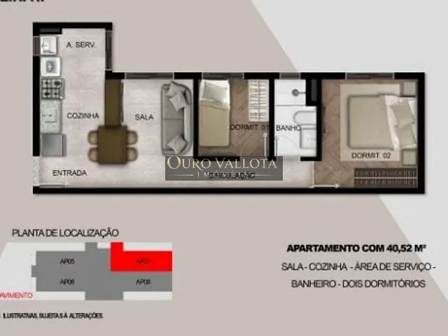 Apartamento 2 quartos e 2 banheiros, à venda, no bairro Parque da Vila Prudente em São Paulo
