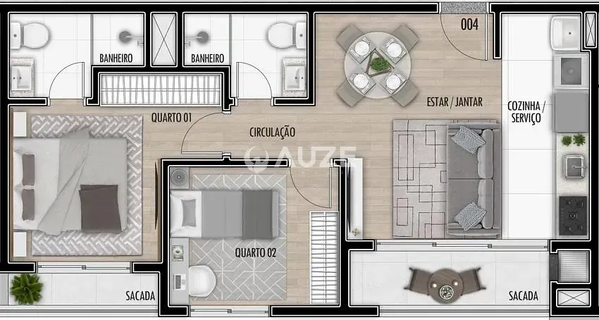 Apartamento, 2 quartos, 56 m² - Foto 15