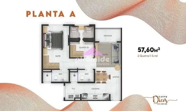 Apartamento, 2 quartos, 57 m² - Foto 6