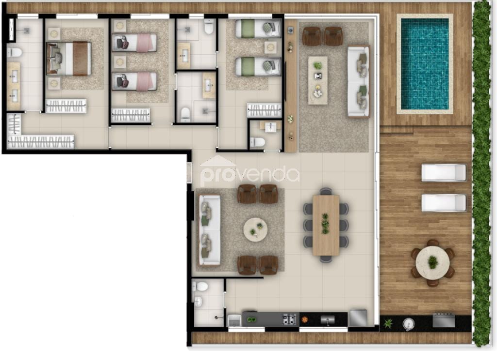 Apartamento, 3 quartos, 229 m² - Foto 2