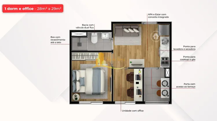 Apartamento, 1 quarto, 28 m² - Foto 25
