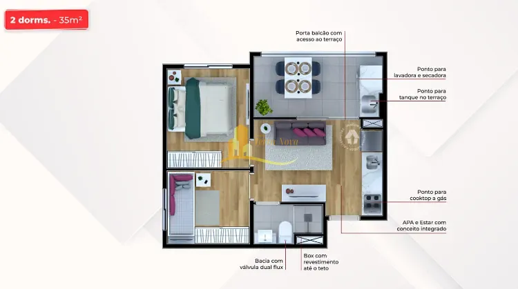 Apartamento, 1 quarto, 28 m² - Foto 23