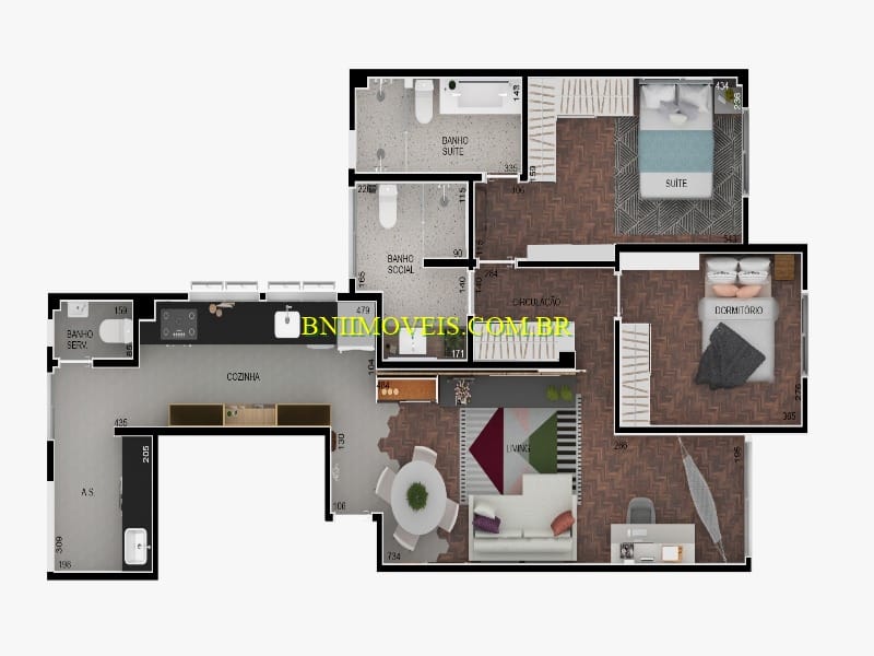 Apartamento, 2 quartos, 5000 m² - Foto 8