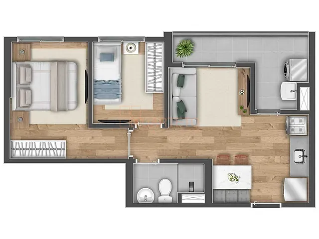 Apartamento 2 quartos e 1 banheiro, à venda, no bairro Limão em São Paulo
