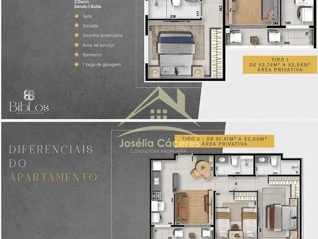 Apartamento com 52m² 2 quartos e 2 banheiros, à venda, no bairro despraiado em Cuiabá