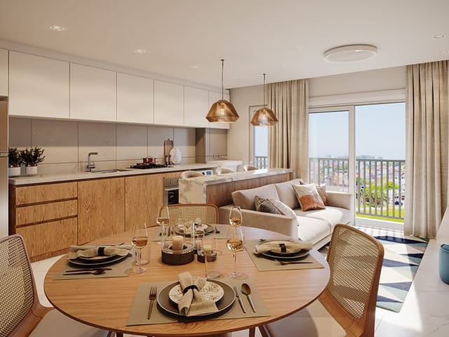 Apartamento com 60m² 2 quartos e 1 banheiro, à venda, no bairro São Gonçalo em Pelotas