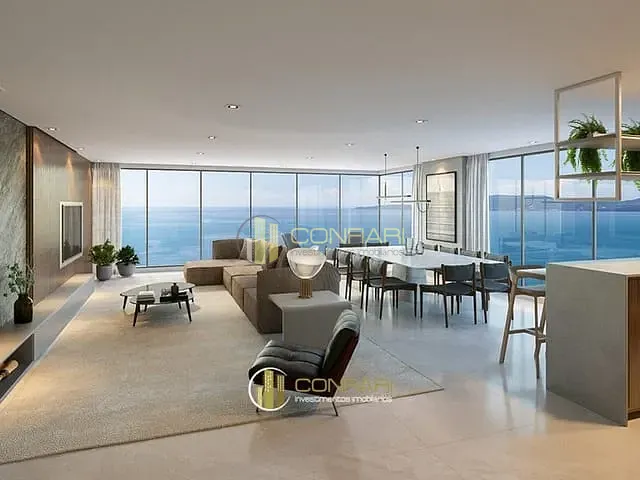 Apartamento com 310m² 4 quartos e 5 banheiros, à venda, no bairro Centro - Frente Mar em Itapema