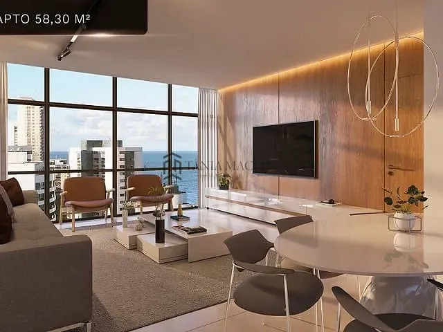 Apartamento 1 quarto e 1 banheiro, à venda, no bairro Boa Viagem em Recife